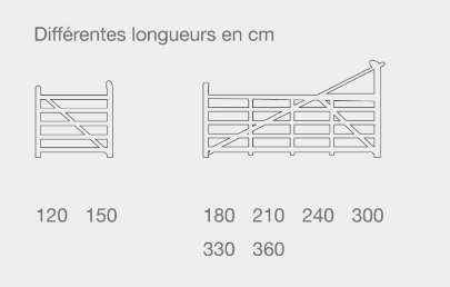 Barrière Yeoman Iroko - hauteur 1,20 m