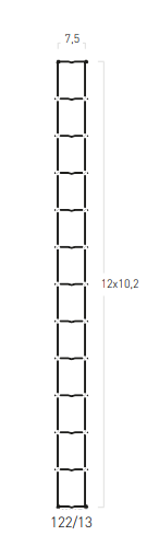 Grillage galvanisé XK 122/7,5/13 - RL 50 m