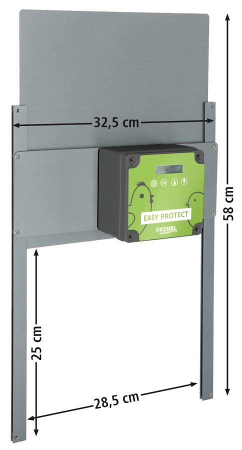 Kit complet porte de poulailler automatique Easy Protect 325x250 mm KERBL