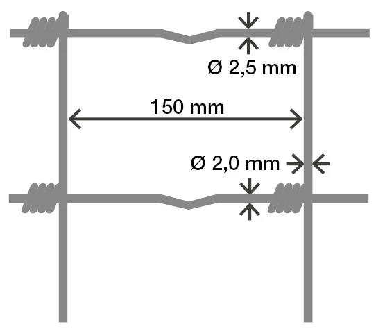 Grillage Forst medium Crapo® galvanisé - rouleau 50 m