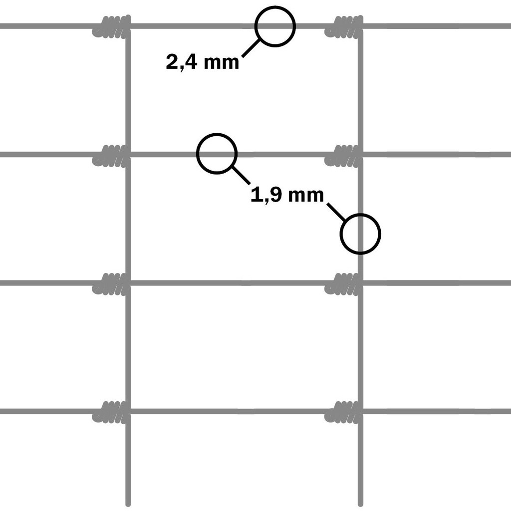 Grillage Nexum LEGER galvanisé - Maille 15 cm de large - rouleau 50 m 