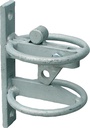 Loquet de porte type lourd automatique avec protection animaux, galvanisé à chaud