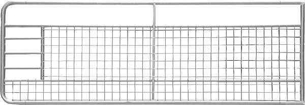 Barrière de prairie grillagée fixe, hauteur 100 cm - galvanisée à chaud 