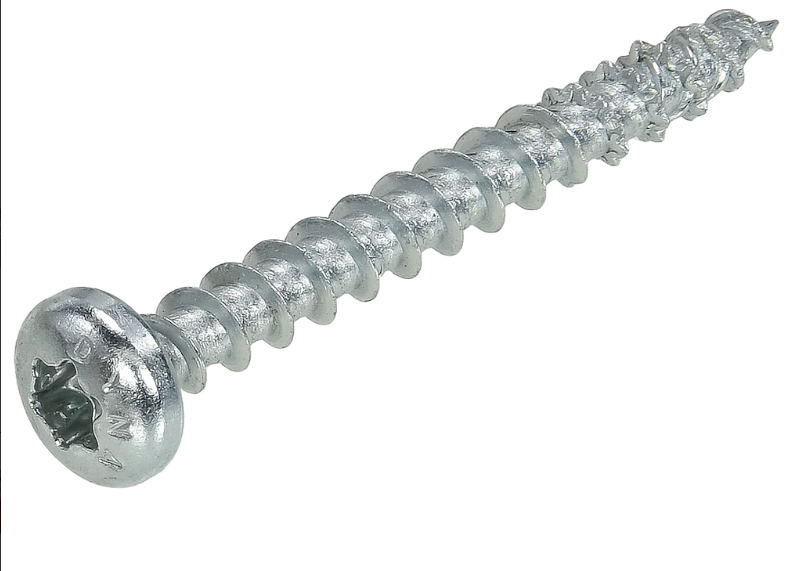 Vis à bois universelle tête bombée 5 x 40 mm Zn - TX25 - DYNAPLUS