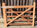Barrière Anglaise Universal en Sapelli - hauteur 120 cm 