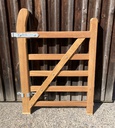 Barrière Anglaise Yeoman en Iroko - hauteur 120 cm