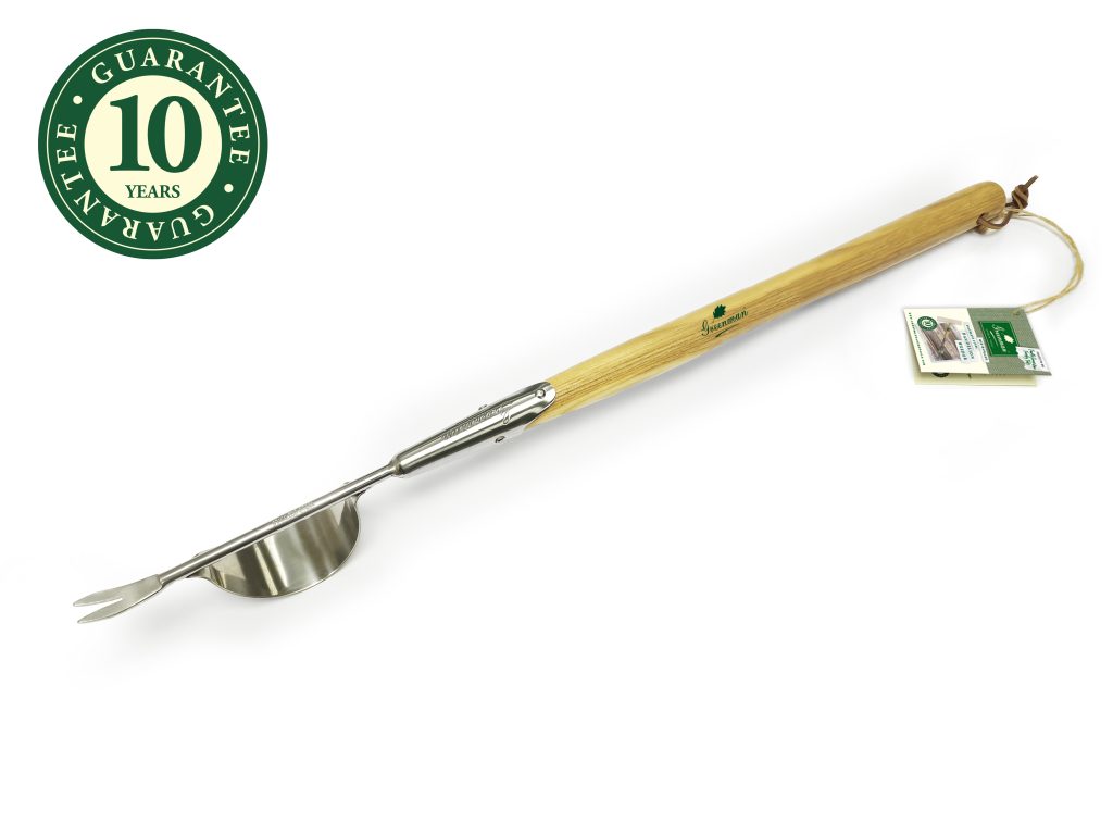 Désherbeur en inox avec manche en frêne de 50cm GREENMAN