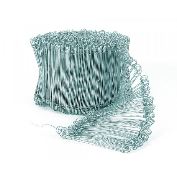 Liens à deux boucles GALVA  Ø 1 mm x 120 mm - botte de 1000 pcs EDMA