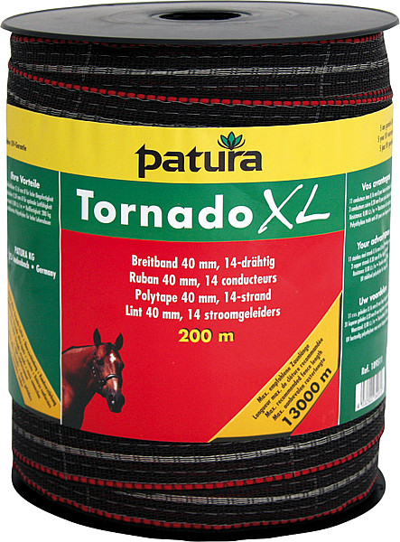 TORNADO XL-tape 40 mm bruin, rol van 200 m - PATURA