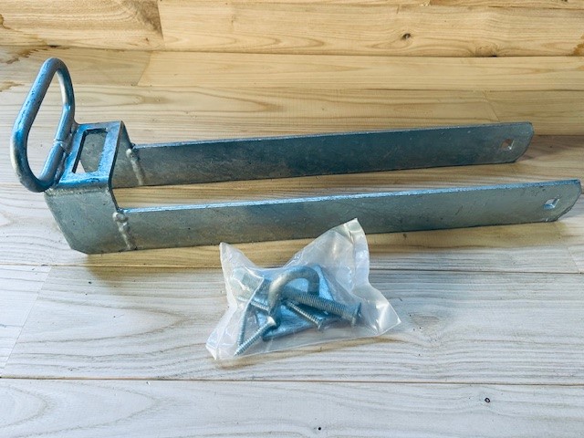 Boucle de fermeture avec poignée pour portail en bois, galvanisé à chaud