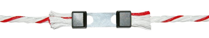 Connecteur cordelette Litzclip inox, jusqu'à Ø 6mm - 5 unités