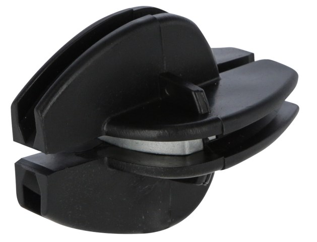 Isolateur d'angle noir renforcé pour fil - AKO (10 pièces)