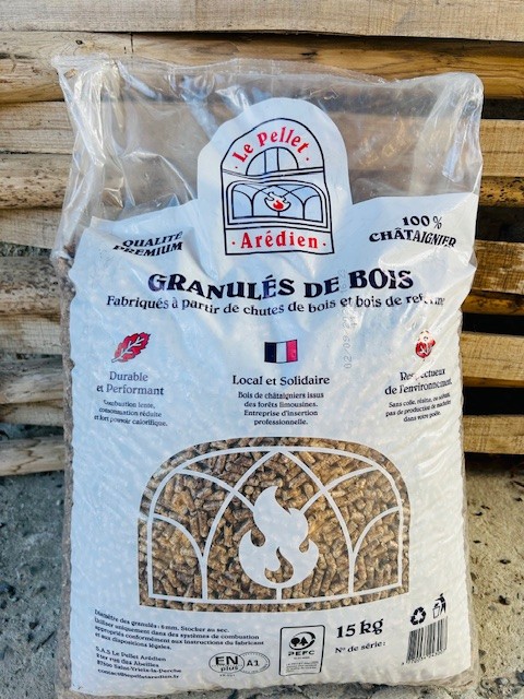 Pellets Arédien 100% Feuillus EN Plus A1 