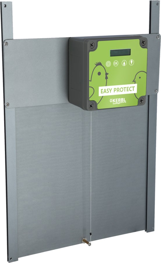 Complete set voor automatische kippenhokdeur EasyProtect 325 x 250 mm - KERBL