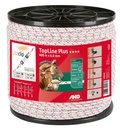 Corde TopLine Plus blanc/rouge Ø 6 mm, 400 m  - AKO