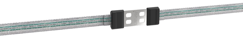 Connecteur inox pour ruban jusqu'à 40 mm Litzclip - AKO (5 pièces)