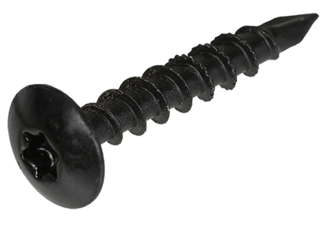 Vis de fixation penture tête ovale bombée 6 x 40 mm – Revêtement Noir anti-corrosion – TX30 – DYNAPLUS (50 pièces)