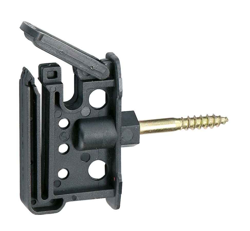 Isolateur clip Maxi Tape pour corde ou ruban 40 mm - AKO (80 pièces)