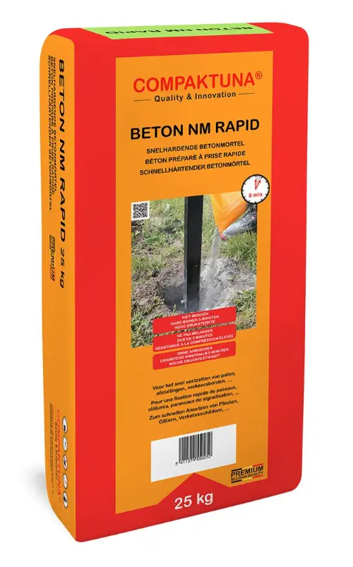 Béton PTB NM RAPID (5 min.) 25 kg - COMPAKTUNA