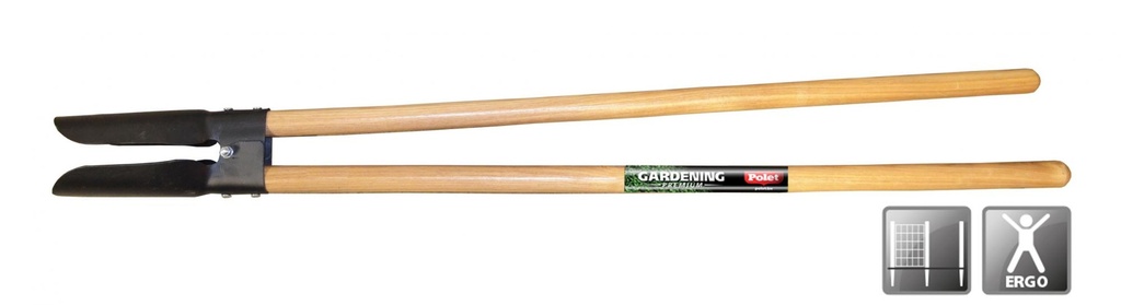 Polet-spade met dubbele schelpen