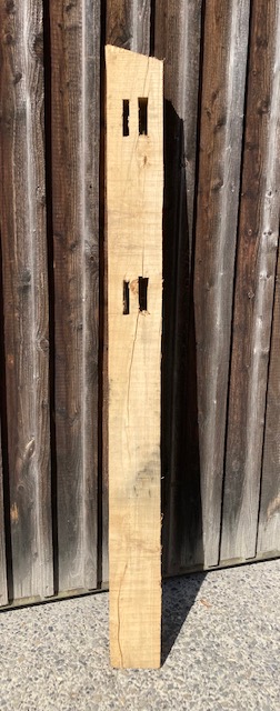 Acacia pilaster met afgeschuinde kop 10 x 15 cm - POST EN RAIL