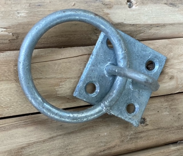 Ring op plaat 50x50x6 mm