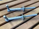 Scharnier om door een pilaster te schroeven, 325 mm, Ø 19 mm, thermisch verzinkt