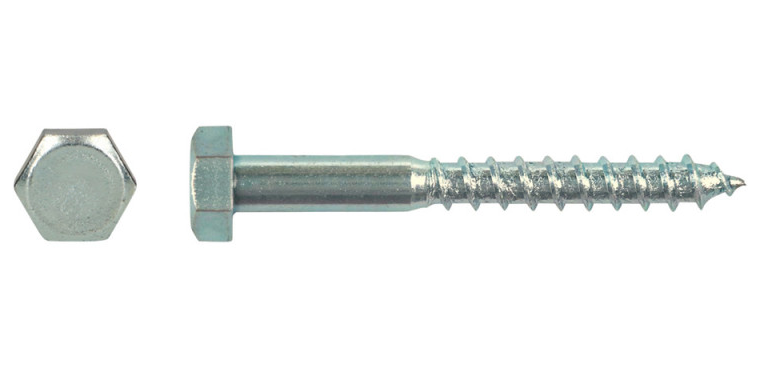 Houtdraadbout M10 x 80 mm verzinkt (Per stuk)