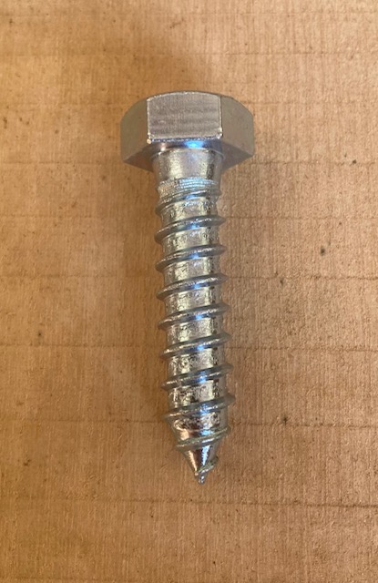 Verzinkte houtschroef 4.6 DIN 571 M12 x 50 mm