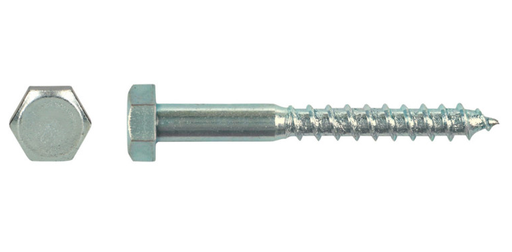[TRF-HEX-10050-ZN-PC] Tirefond à tête hexagonale M10 x 50 mm Zn (À la pièce)
