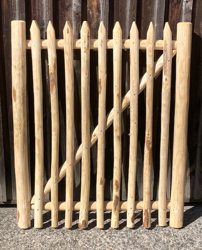 [PORH120L090] Portillon en châtaignier SUR-MESURE