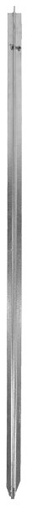 [KER-44615] Piquet de terre T hauteur 100 cm galvanisé - AKO, l'unité