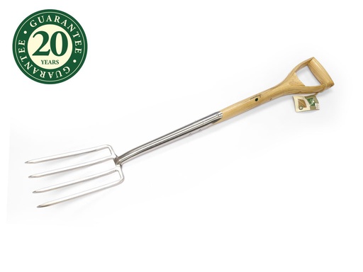 [ELI-F0663] Roestvrijstalen vork van 14 cm met een es-handvat van 100 cm GREENMAN
