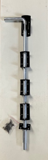 [QU-24-001] Vloerbevestiging 60 cm - 16 mm, roestvrij staal - zwart
