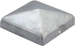 [QU-46-001] Chapeau de poteau acier galvanisé pour poteaux 10x10 cm - Par pièce