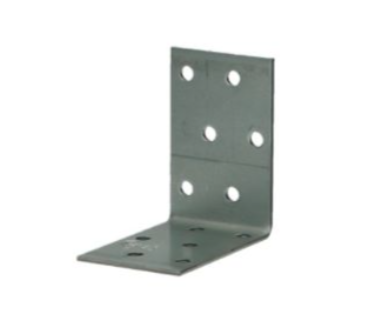 [QU-51-001] Verzinkte bevestigingshoek 40x40x40 mm, dikte: 2 mm, per stuk