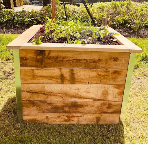 [BACACA100/100/80] Bac potager carré en acacia 100 x 100 cm, hauteur 80 cm