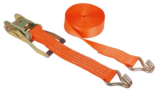 [KER-37140] Spanband met ratel, 8 m, oranje, 50 mm (4000 kg)