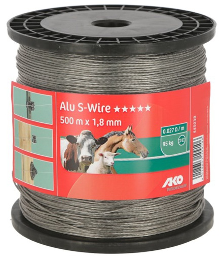 [KER-445038] Gevlochten aluminiumdraad Ø 1,8 mm 500 m - AKO