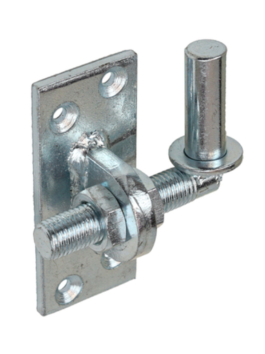 [QU-67-001] Gond Ø 16 mm réglable sur platine rectangulaire, galvanisé à chaud