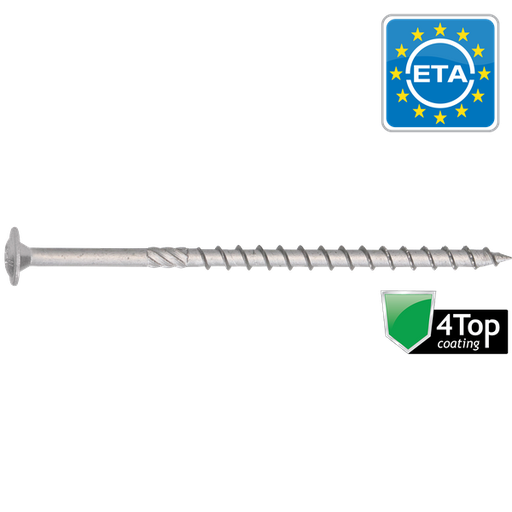 [PGB-HAETTG014008000503] Vis de construction bois TD-T Ø 8 x 50 mm avec revêtement C4 - HAPAX (50 pièces)