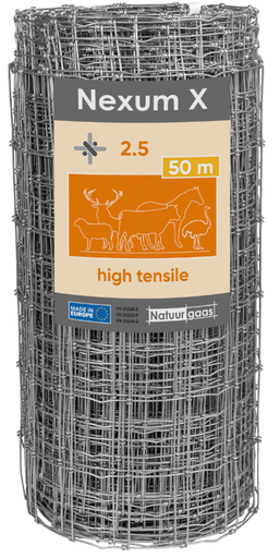 Grillage Nexum X galvanisé haute résistance - Maille 7,5 cm de large - 50 m 