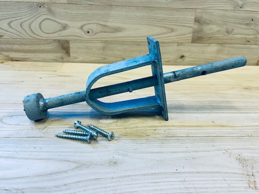 [QU-12-001] Fermeture type boulon de tir dans pilastre pour barrière, galvanisé à chaud