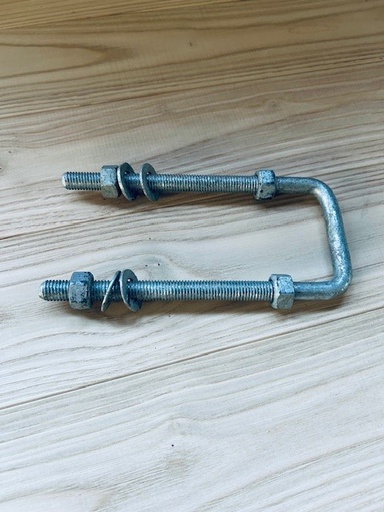 [QU-14-001] Gache U pour fermeture loquet type lourd, galvanisé à chaud 