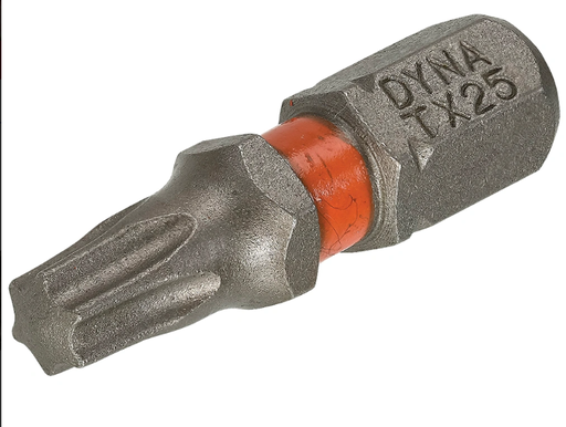Schroefbit 25 mm - Torx TX-25-bits van DYNAPLUS