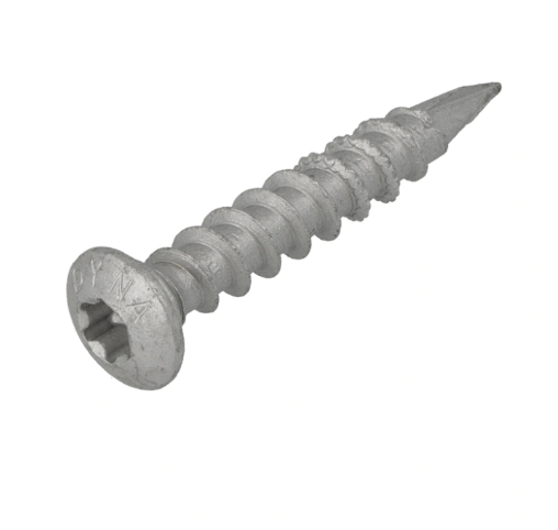 Vis de fixation pour poteau 10 x 50 mm tête ovale Revêtement AR - TX40 - DYNAPLUS